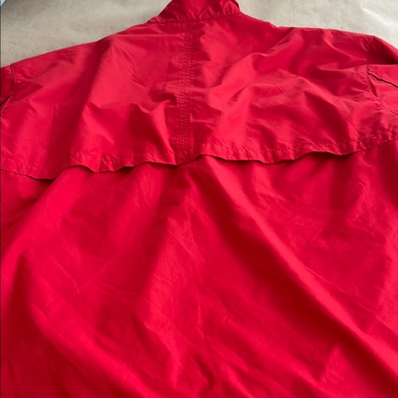 Nike swoosh Golf Red Jacket relaxed zip windbreaker - Picture 9 of 11